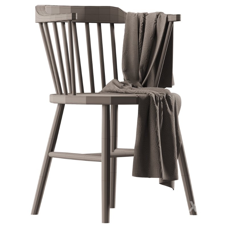 Handgefertigter Stuhl J18 aus Buchenholz - Image 3