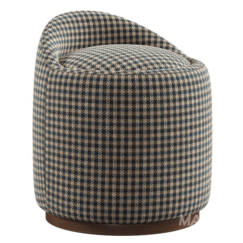 Swirl Swivel Ottoman - Image 5