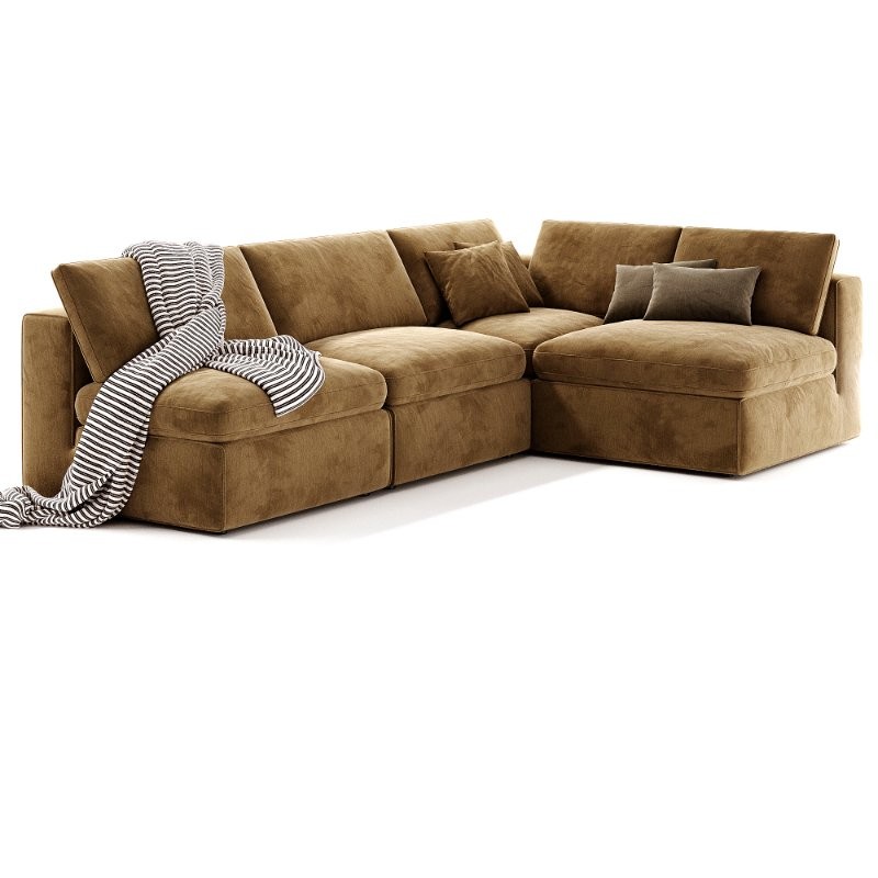 Movie Night 4 Piece Modular Sectional Open - Image 1