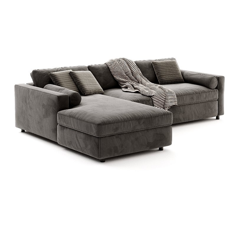 Aris Deep 2-Piece Bench Sectional Sofa with Chaise Lounge - Image 4