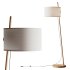 MILAN Linood E27 Wood Floor Lamp - Thumbnail 1