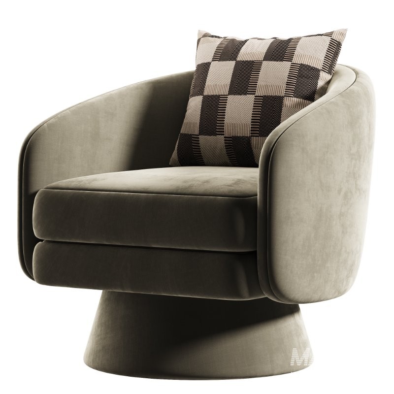 ROCITY Barrel Swivel Accent Chair - Image 2