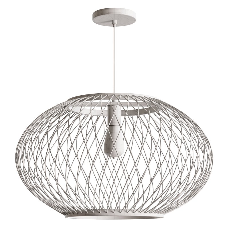 Natural Round Bamboo Hanging Pendant Lights - Image 8