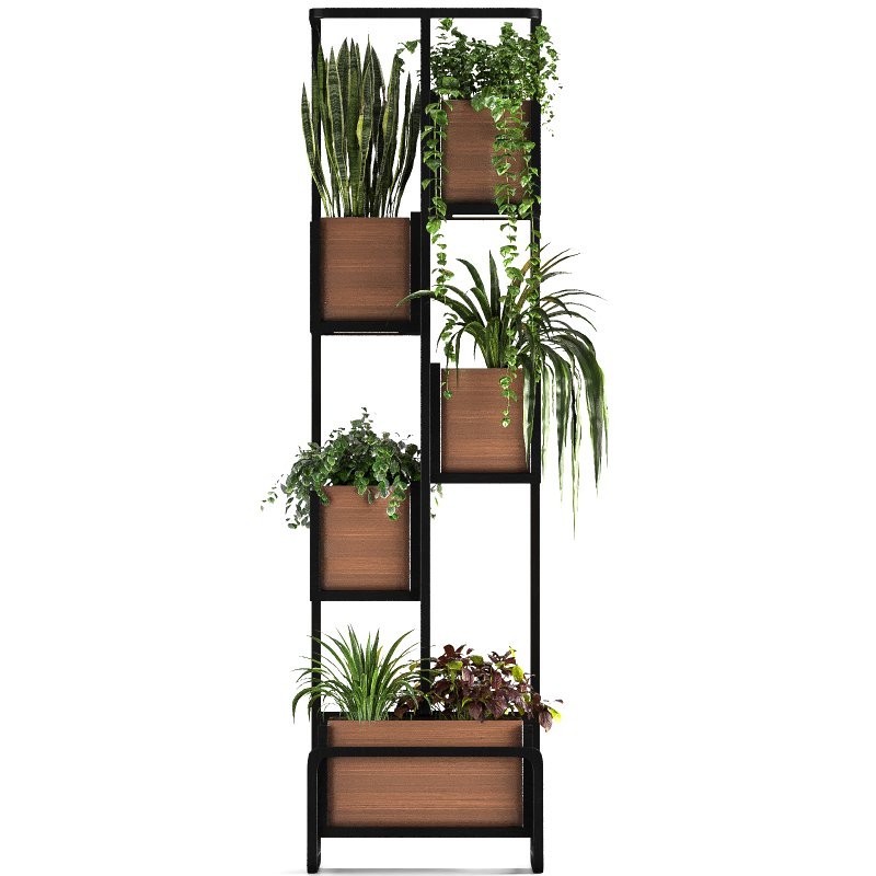 Metal and Wood Plant Stand 02 - Image 2