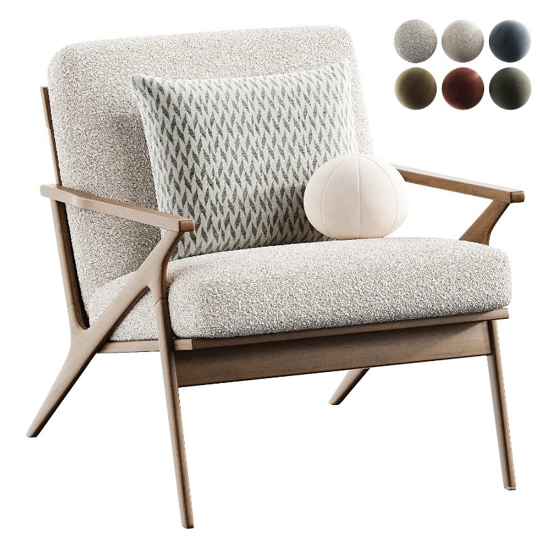 cavett wood frame chair - Image 1