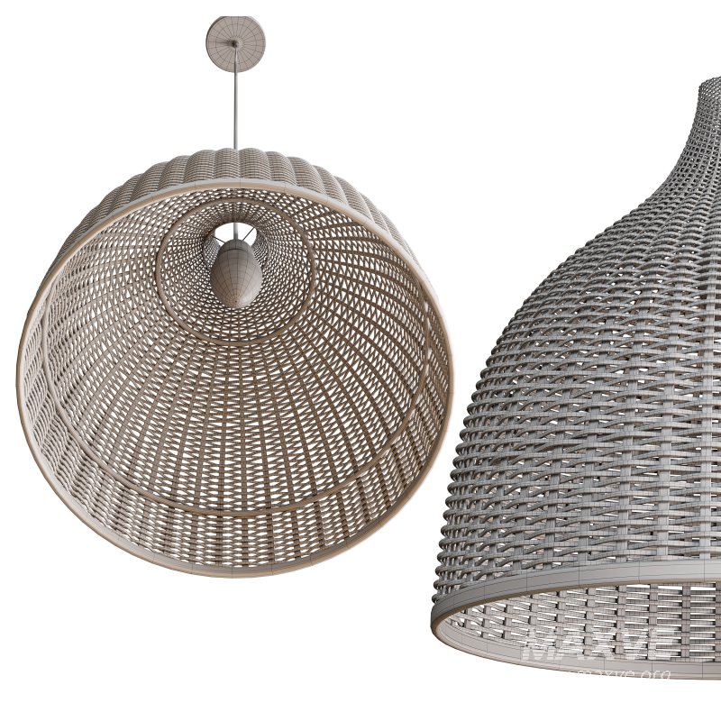 Rattan Pendant Light Handmade Basket Lamp - Image 10
