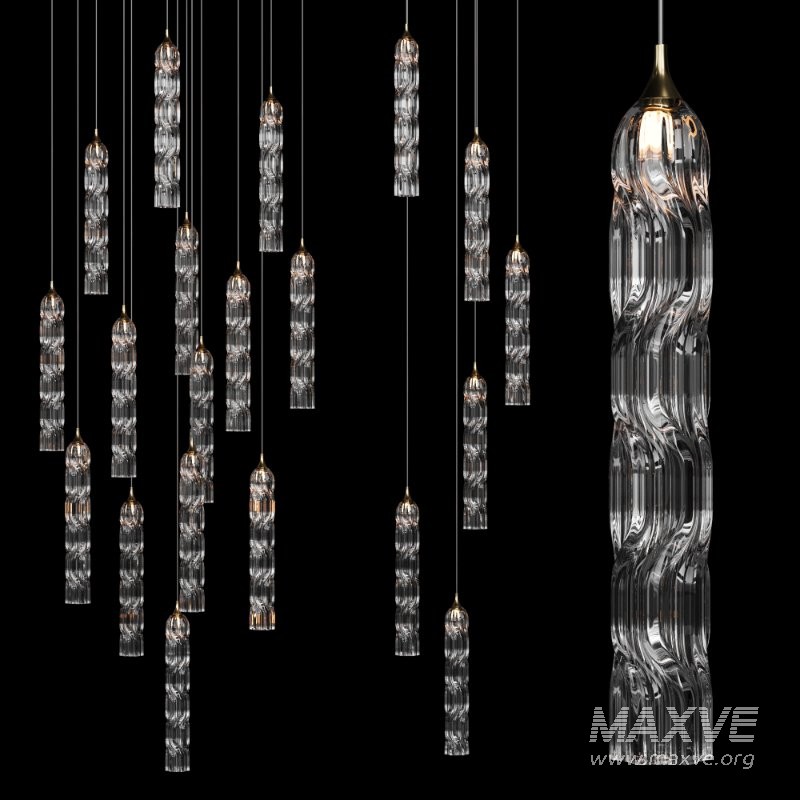 Shakuff-Twist Chandelier pendant light - Image 2