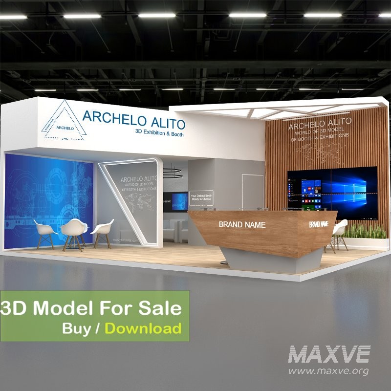 booth 3d model - Image 5