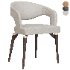 Liliana Armrest Leather Dining Chairs - Thumbnail 2