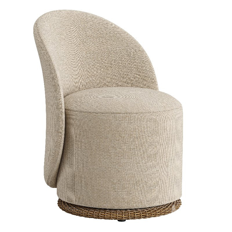 Quaid Outdoor Woven and Upholstered Dining Chair-Fourhands - Image 4