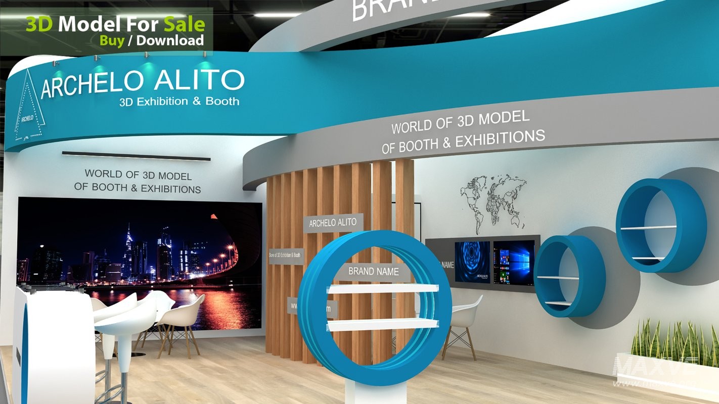 stall 3d model - Image 4