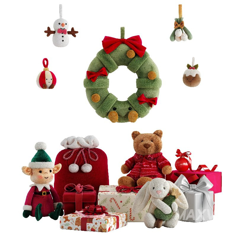 Plush Toys Set 23-Christmas - Image 1