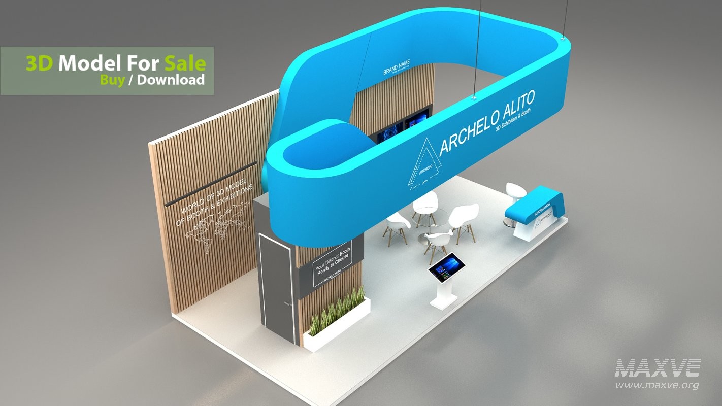 stall 3d model - Image 2