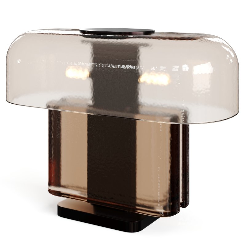 ESCA Glass Table Lamp by R HUGHES - Image 5