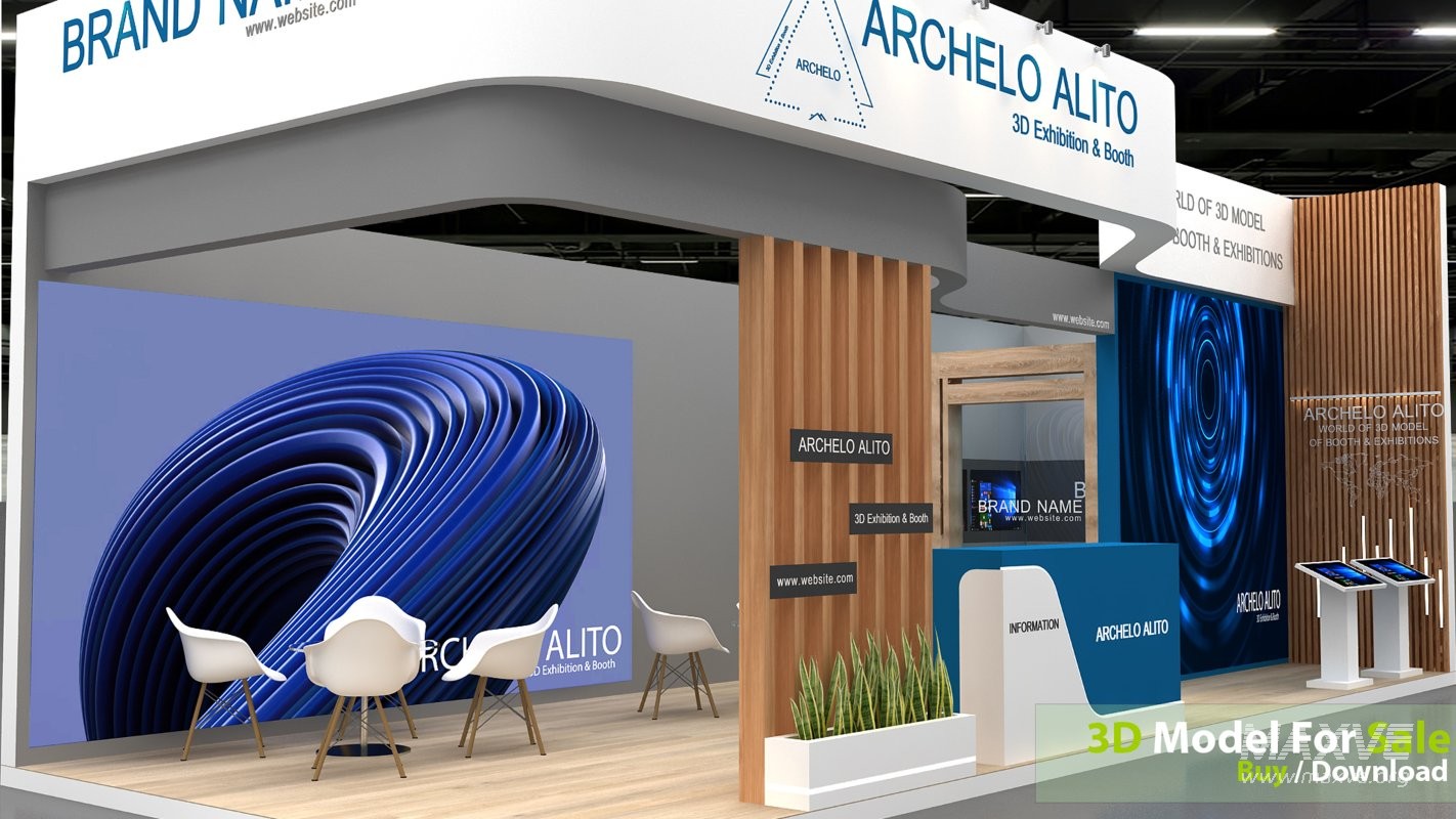 exhibition 3d model - Image 2