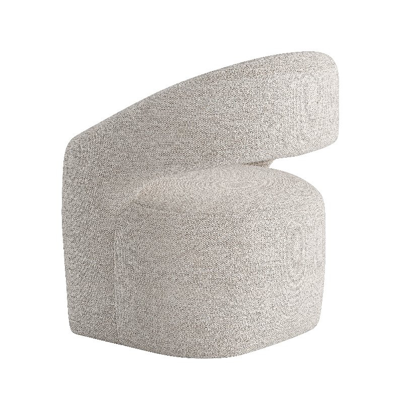 Barrow Rolling Dining Chair White Mist - Image 1