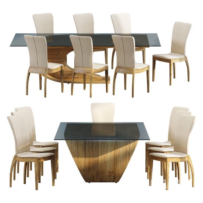 Crest Dining Tables and Chair - Image 3