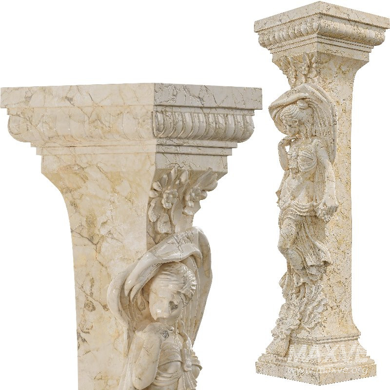 Classical Female Column Sculpture Ornamental - Image 4