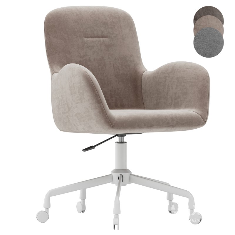 Office chair Frey Textile Beige - Image 5