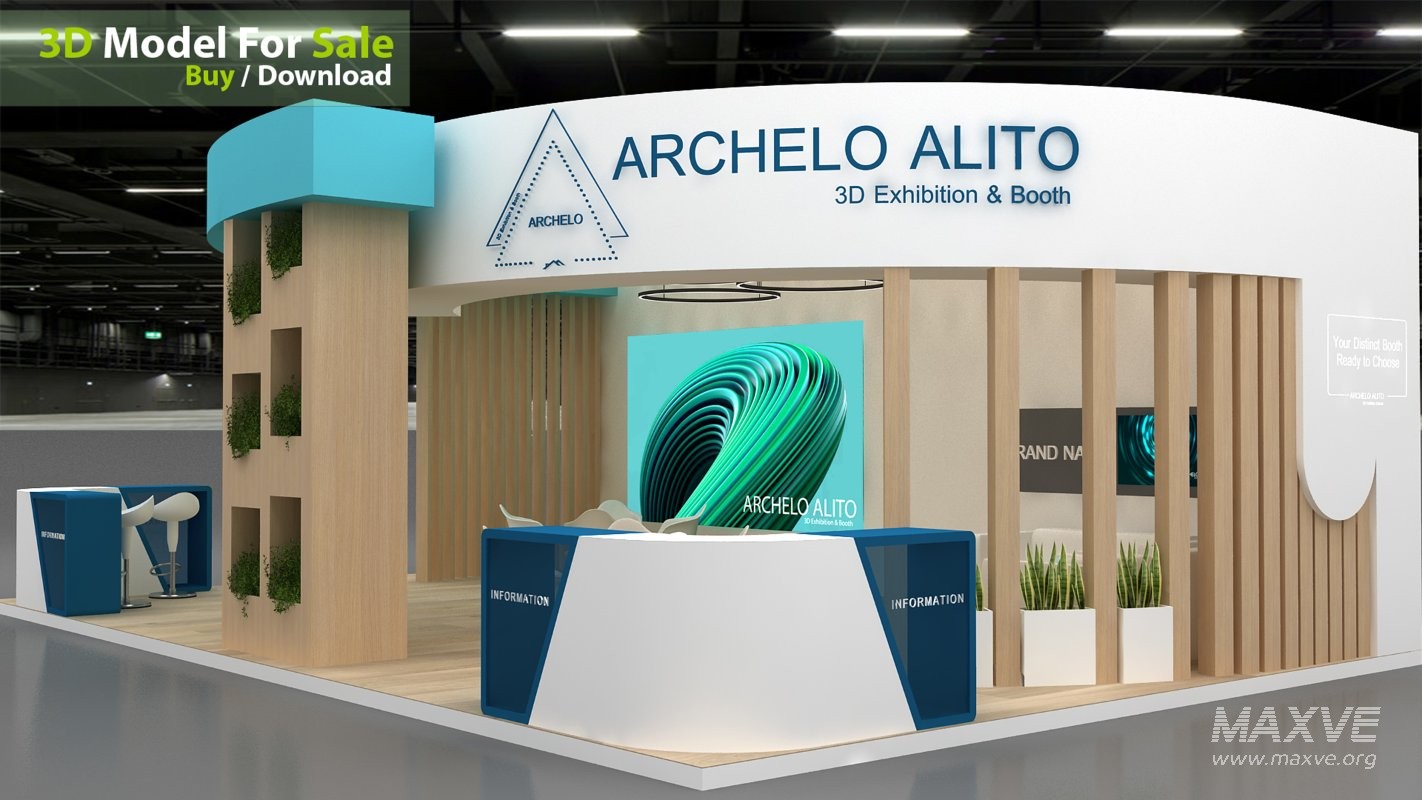 exhibition 3d model - Image 2