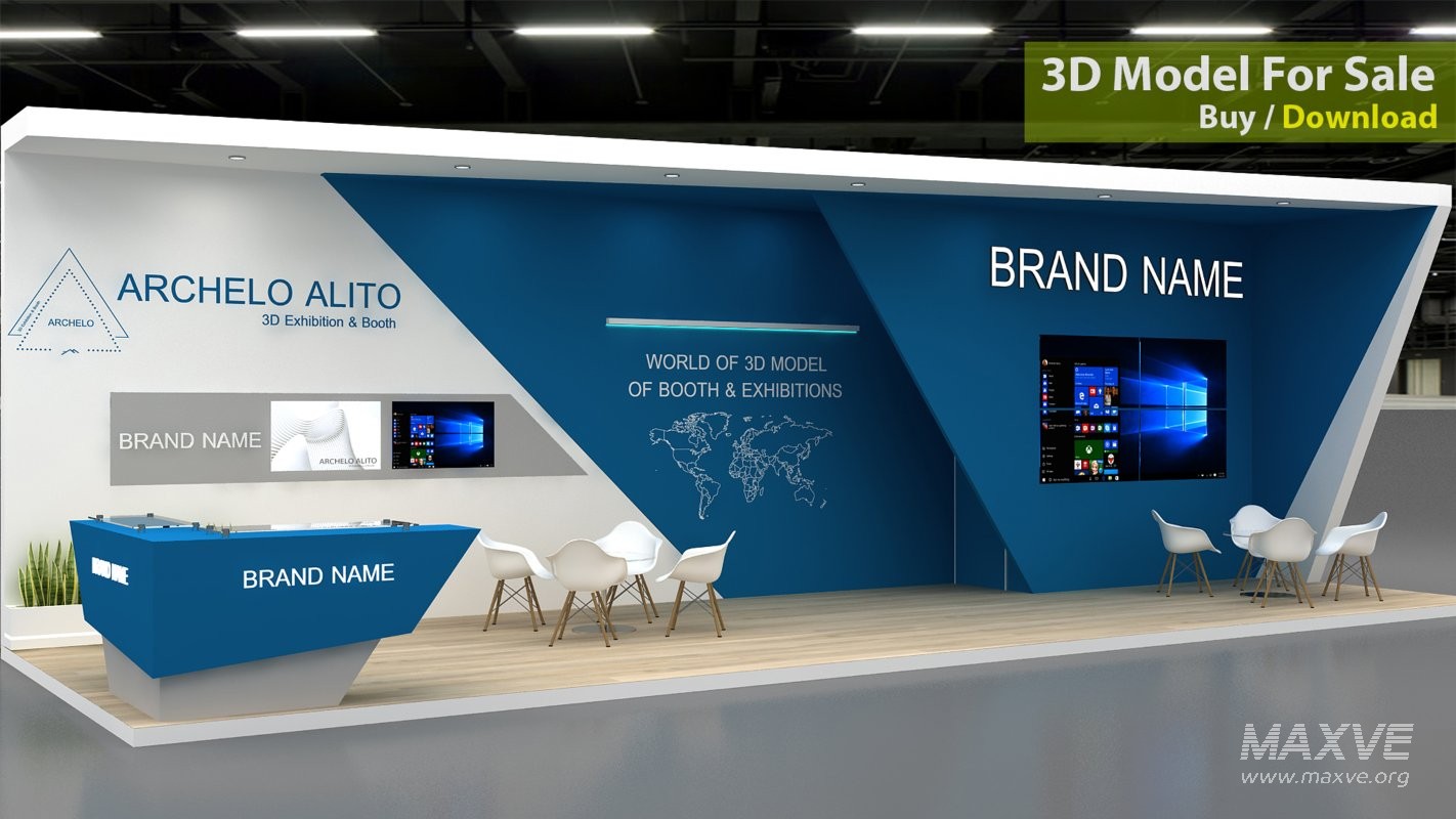 stall 3d model - Image 5