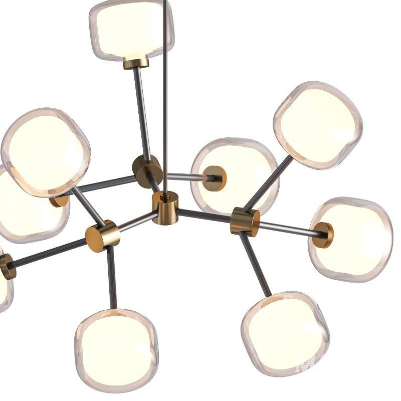 Nabila 9 Light Black Chandelier - Image 2