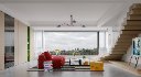 Modern living room and dining room interior scene - Thumbnail 1