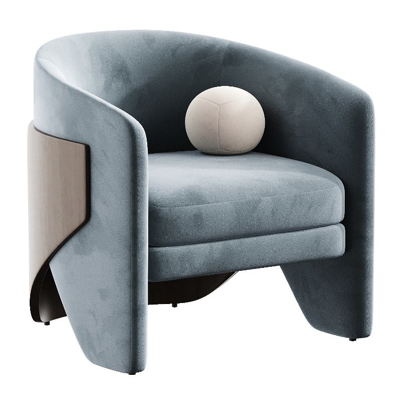 finn dove grey armchair - Image 6
