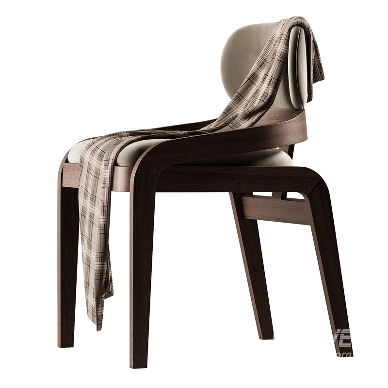 Scandinavian solid wood dining chair - Image 2