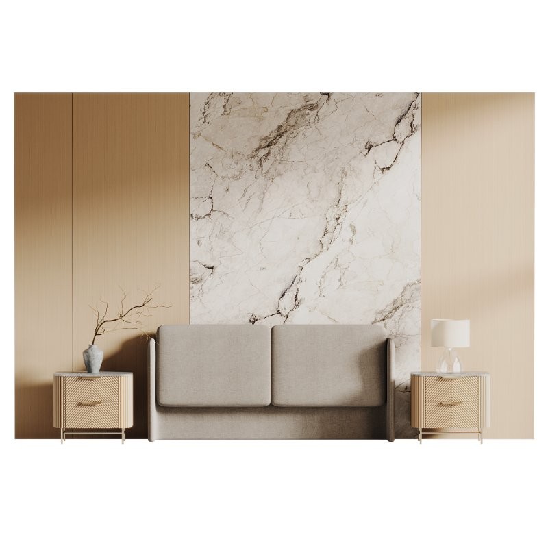 Headboard wood 3d wall panel - Image 1