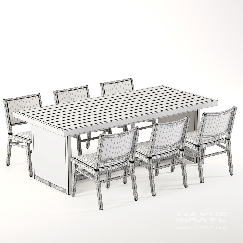 Sage Dining Chair and Merit Outdoor Dining Table-Fourhands - Image 1
