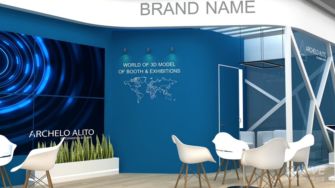 booth 3d model - Image 3