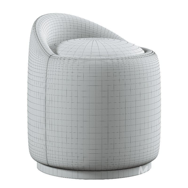 Swirl Swivel Ottoman - Image 6