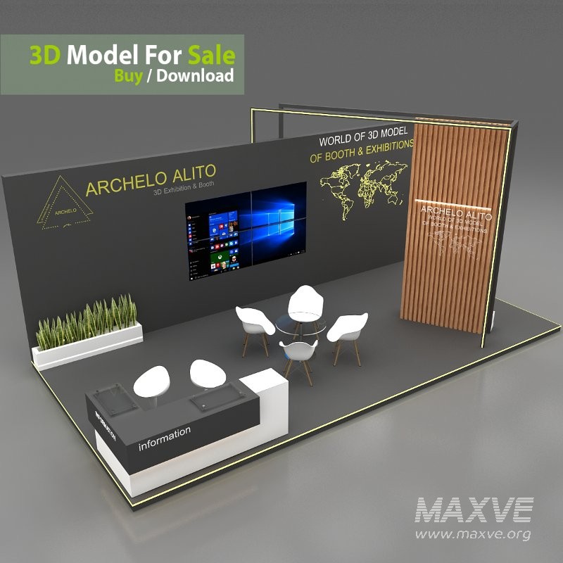 3d kiosk booth exhibition - Image 2