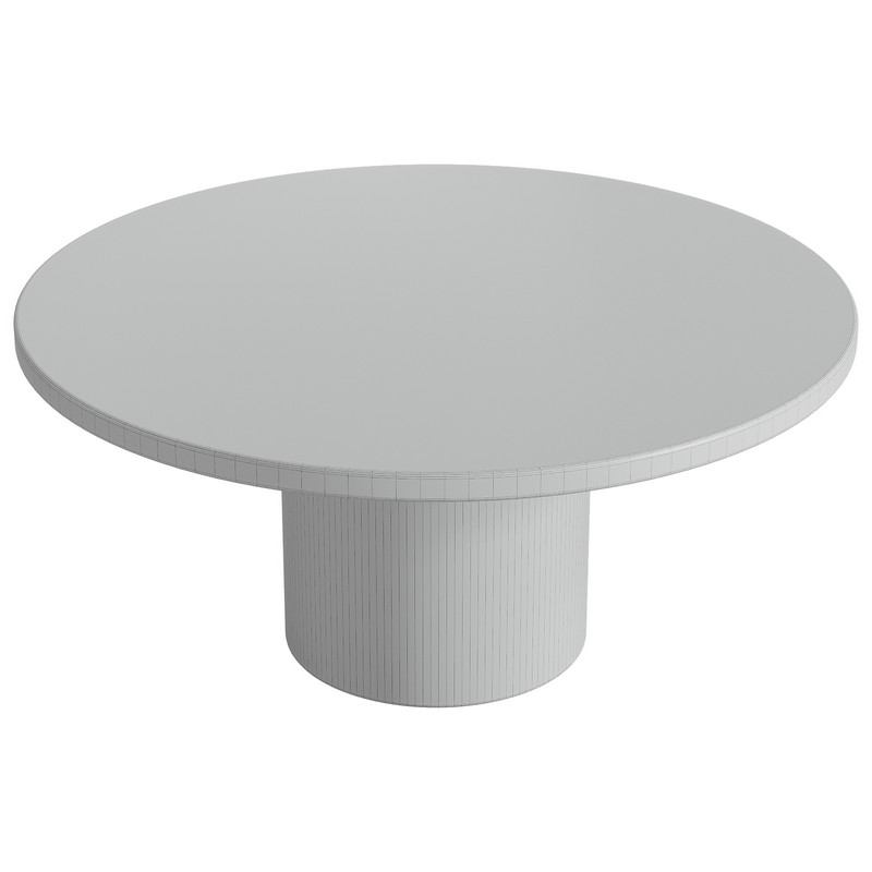 Wayne round marble coffee table - Image 1