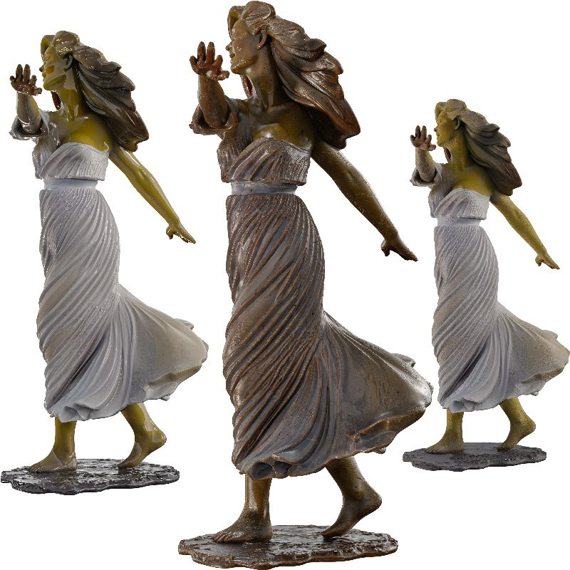 Dancing Woman Sculpture Expressive Figurative - Image 2