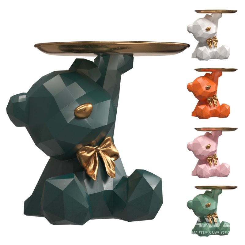 resin bear storage tray - Image 1