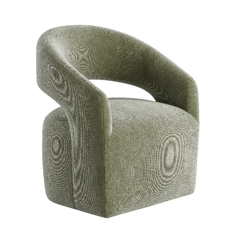 Barrow Rolling Dining Chair White Mist - Image 4