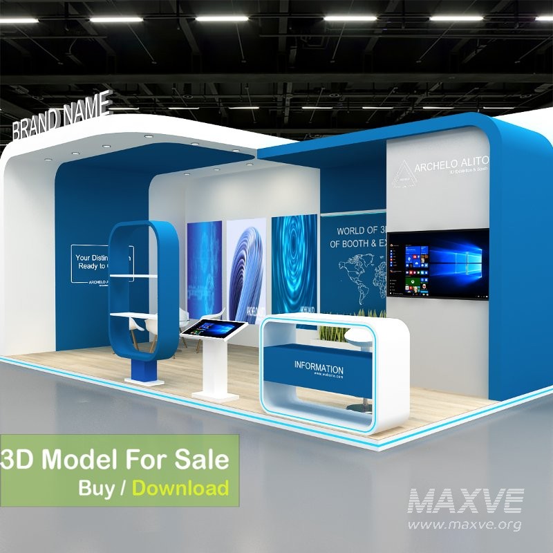 Exhibition Booth 3D Model - Image 3