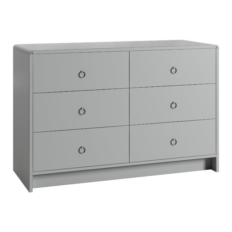 Villa and House Bryant Linen Extra Large 6 Drawer Dresser - Image 2