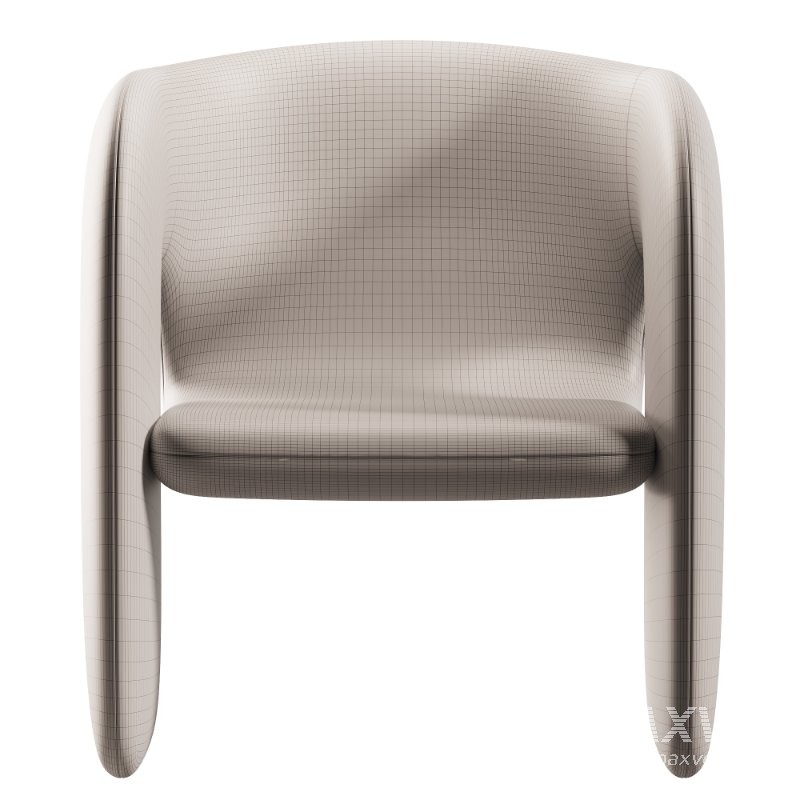 Designer Shaped Fabric Dining Chair - Image 4