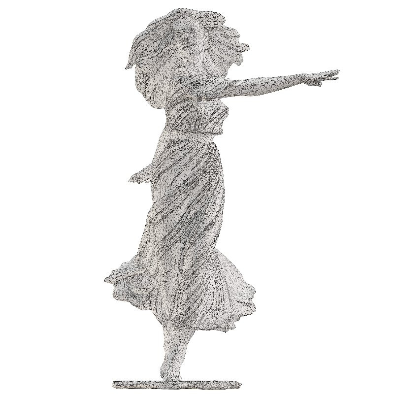 Dancing Woman Sculpture Expressive Figurative - Image 4