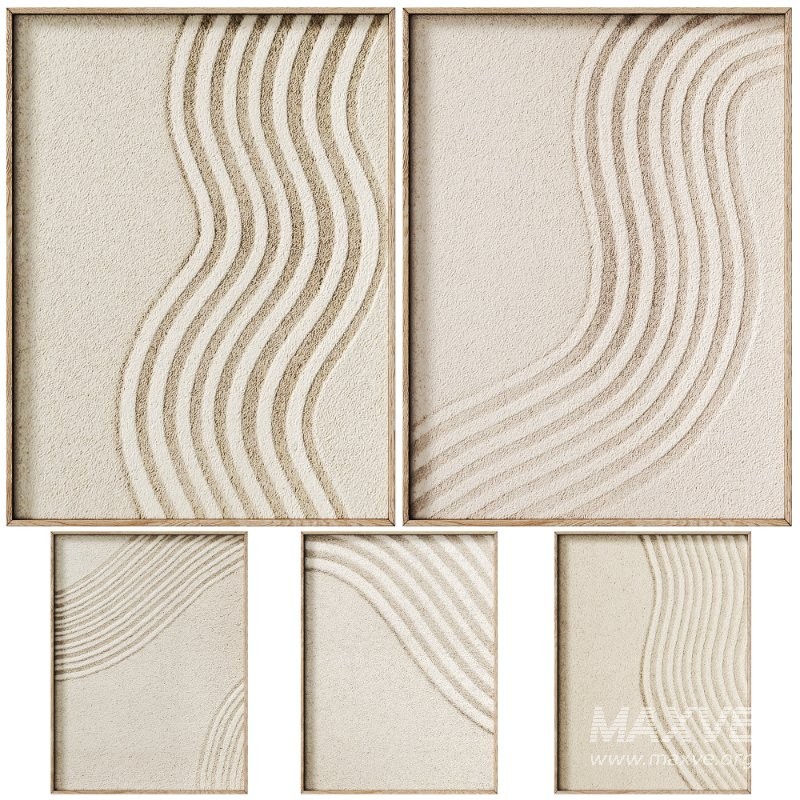 Decorative 3D Art Relief Panels 63 Set - Image 1