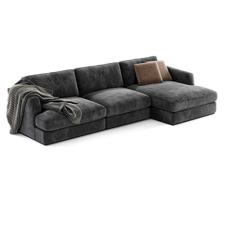 Flexform Barret Chaise Longue Sofa - Image 1