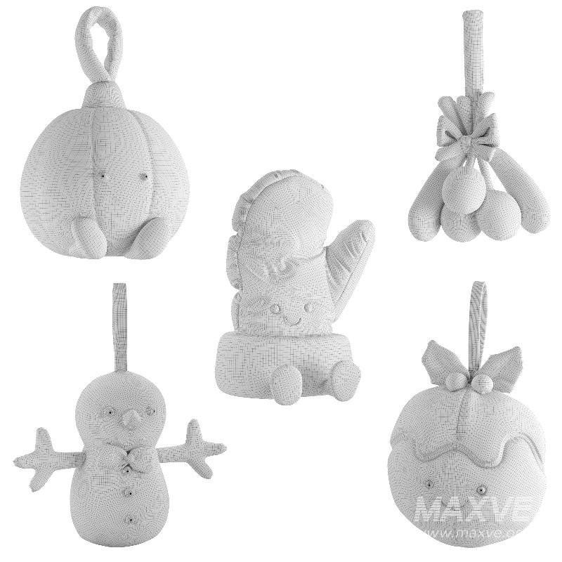 Plush Toys Set 22-Christmas - Image 6
