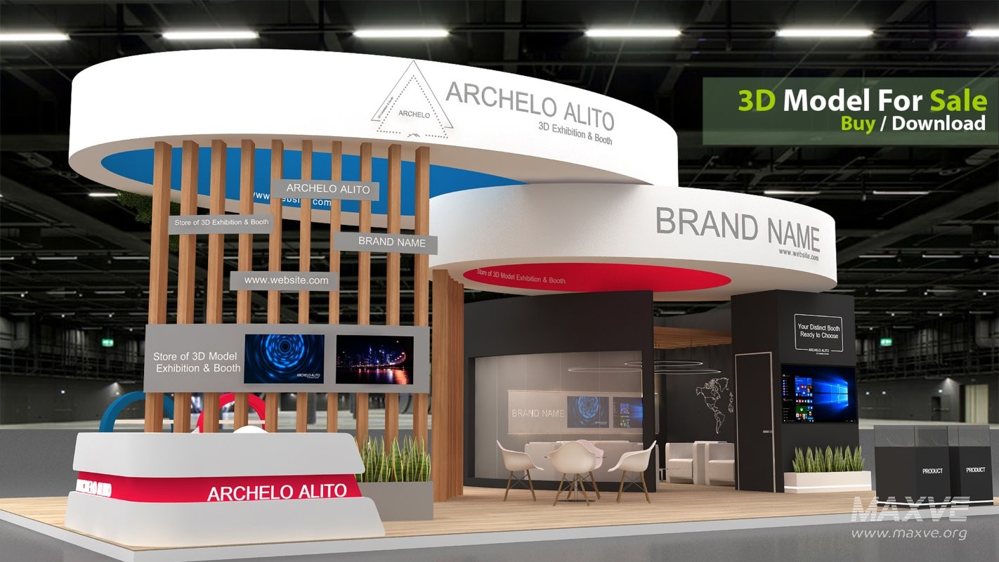 3d model booth stand - Image 4