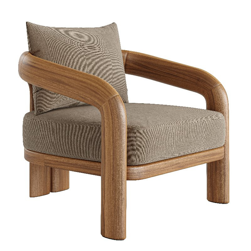 Chloe Teak Lounge Chair - Image 2