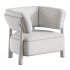 Dolores Stone Cream Fabric Occasional Chair - Thumbnail 9
