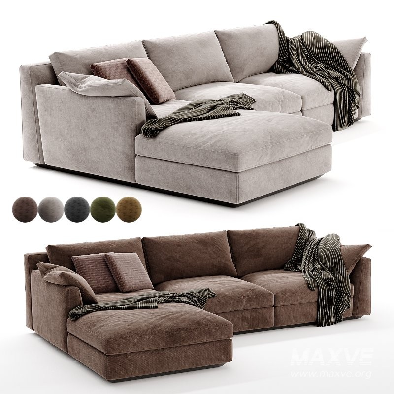 Horm Ellington Chaise Longue Sofa 2 - Image 2