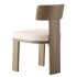 Isadora Isabelline White Fabric Dining Chair - Thumbnail 6
